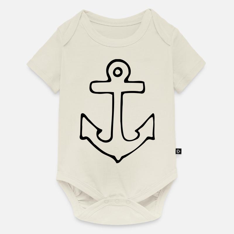 Anchor - Body à manches courtes Premium Bébé - blanc cassé