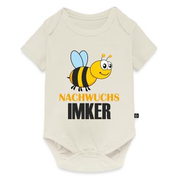 Nachwuchs Biene imker Kind Baby Geschenk - Baby Premium Kurzarmbody - Naturweiß - Vorne