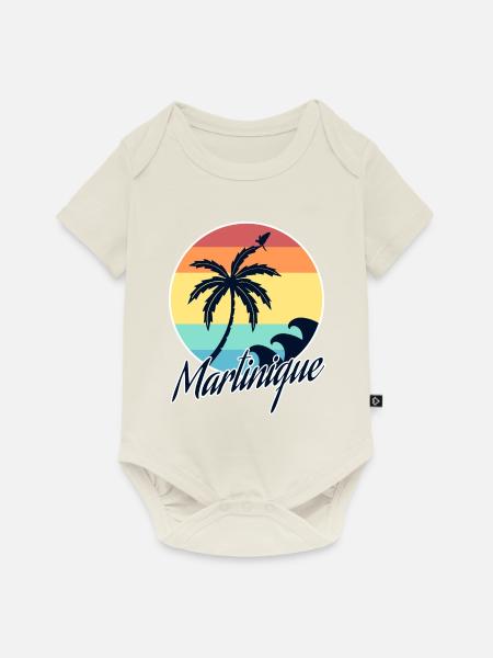Martinique - Baby Premium Kurzarmbody - Naturweiß