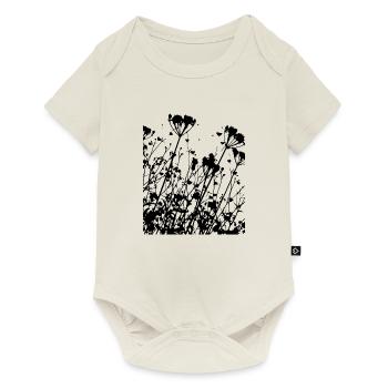 Fleurs - Body à manches courtes Premium Bébé - blanc cassé - Devant