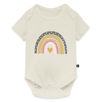 Espoir de coeur arc-en-ciel - Body à manches courtes Premium Bébé - blanc cassé - Devant