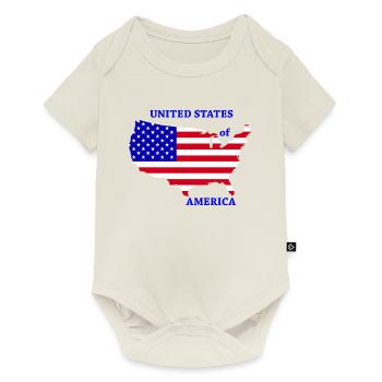 Etats-Unis - Body à manches courtes Premium Bébé - blanc cassé - Devant