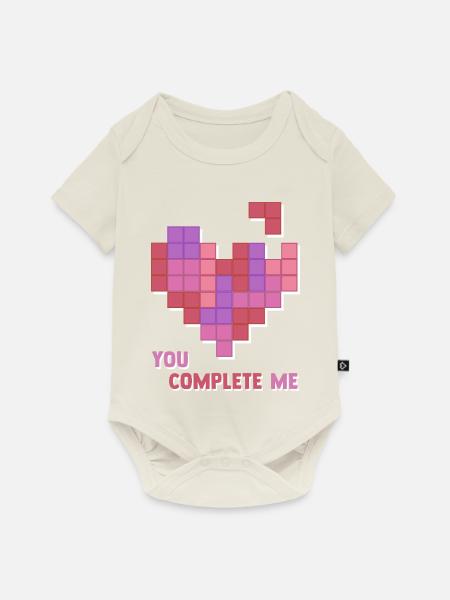 You Complete Me - Baby Premium Kurzarmbody - Naturweiß