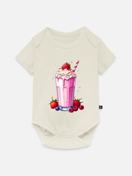 Milchshake - Baby Premium Kurzarmbody - Naturweiß