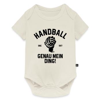 HANDBALL GENAU MEIN DING - Baby Premium Kurzarmbody - Naturweiß - Vorne
