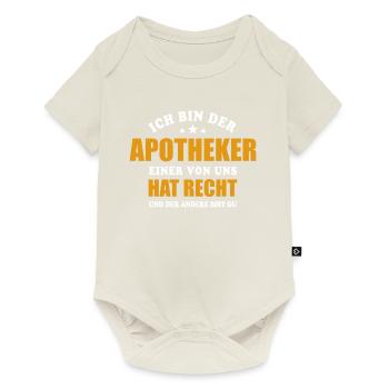 Ich bin der Apotheker - einer von uns hat Recht - Baby Premium Kurzarmbody - Naturweiß - Vorne