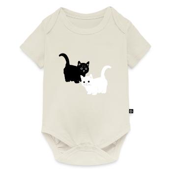 cats - Baby Premium short-sleeve bodysuit - off white - Front
