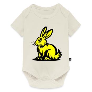 Lapin Pâques - Body à manches courtes Premium Bébé - blanc cassé - Devant