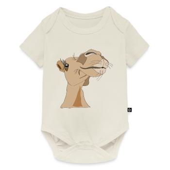 Kameldame - Baby Premium Kurzarmbody - Naturweiß - Vorne