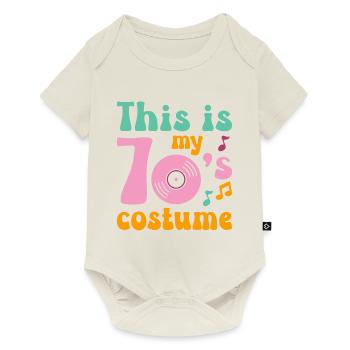 C’est mon costume des années 70 - Body à manches courtes Premium Bébé - blanc cassé - Devant