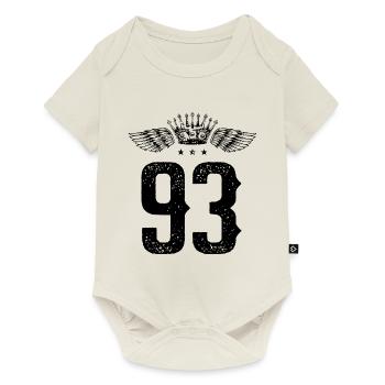 93 Couronne numérique - Body à manches courtes Premium Bébé - blanc cassé - Devant