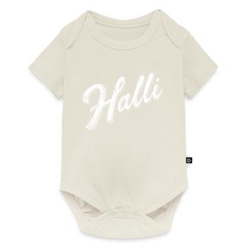 Halli & Galli Partnerlook Party outfit - Halli - Baby Premium Kurzarmbody - Naturweiß - Vorne