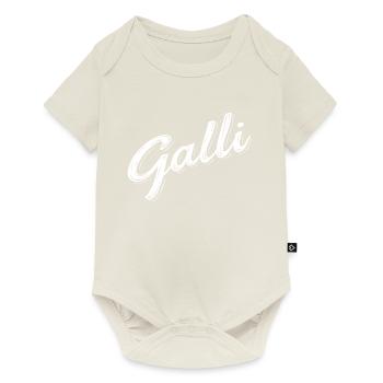 Halli & Galli Partnerlook Party outfit - Galli - Baby Premium Kurzarmbody - Naturweiß - Vorne