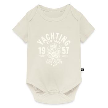 Yachting New York Long island - Body à manches courtes Premium Bébé - blanc cassé - Devant