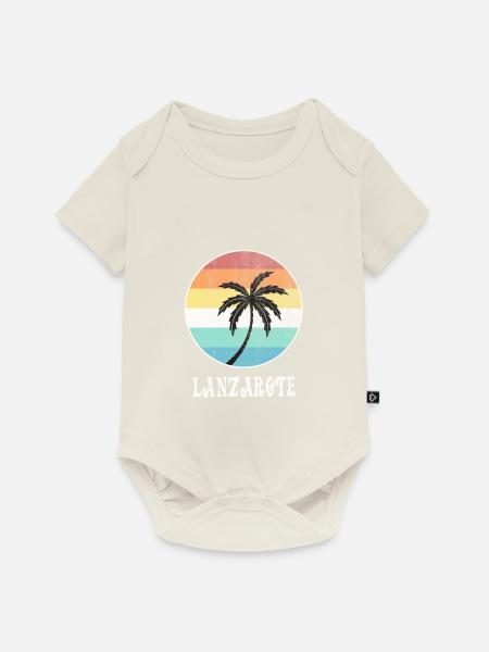 Lanzarote - Baby Premium Kurzarmbody - Naturweiß