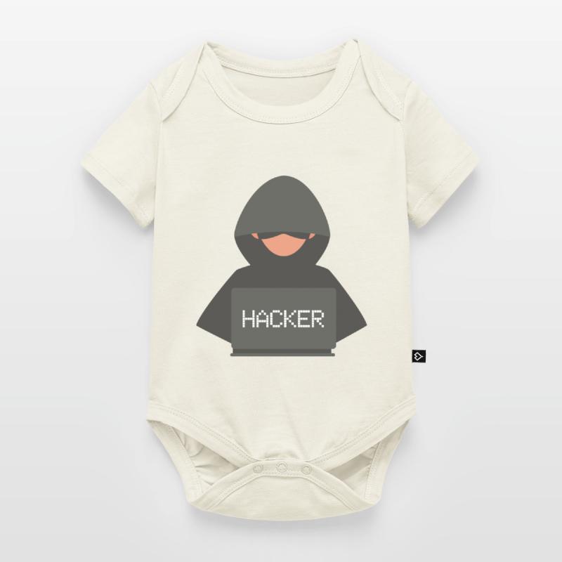 Développeur Hacker Coder Black Hat Body à manches courtes Premium Bébé