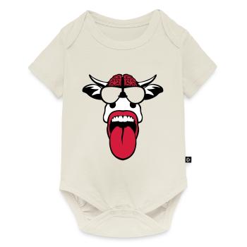 Brain Brain Bezel Tongue Shoots Brain - Baby Premium short-sleeve bodysuit - off white - Front