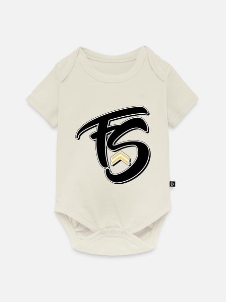 Frischer Stil - Baby Premium Kurzarmbody - Naturweiß