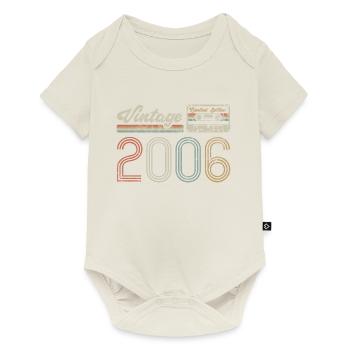 Cadeau d’anniversaire Vintage 2006 en édition limitée - Body à manches courtes Premium Bébé - blanc cassé - Devant