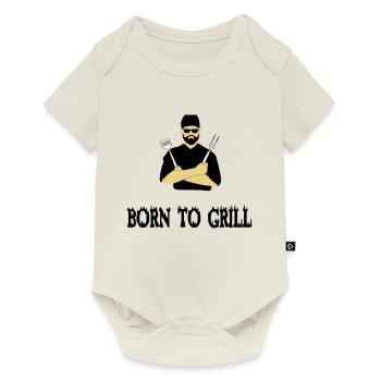 BBQ grilling - Baby Premium short-sleeve bodysuit - off white - Front