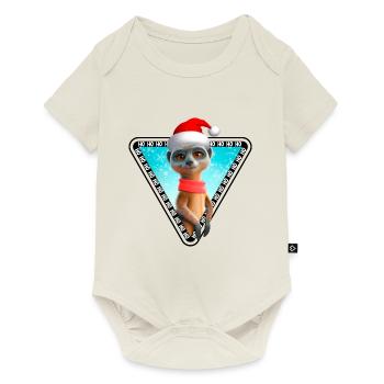 Meerkat X-Mas Meerkat Christmas - Baby Premium short-sleeve bodysuit - off white - Front