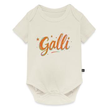 Halli & Galli Partnerlook Party outfit - Galli - Baby Premium Kurzarmbody - Naturweiß - Vorne