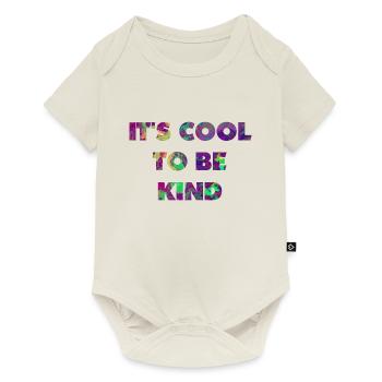 Es ist cool, nett zu sein - Baby Premium Kurzarmbody - Naturweiß - Vorne