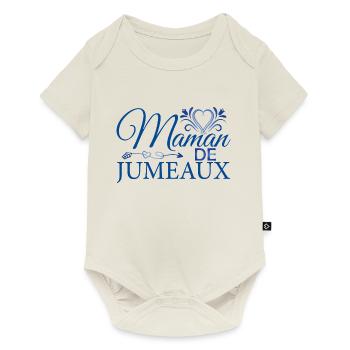 Maman de jumeaux la meilleure Maman fête des mères - Body à manches courtes Premium Bébé - blanc cassé - Devant