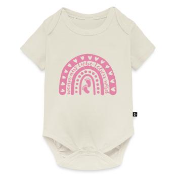 Wenn aus Liebe Leben wird - Baby - schwanger - Baby Premium Kurzarmbody - Naturweiß - Vorne