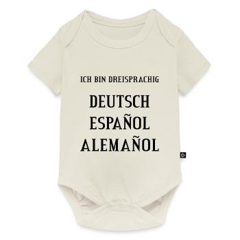 Espagnol espagnol allemand alemanol cadeau - Body à manches courtes Premium Bébé - blanc cassé - Devant
