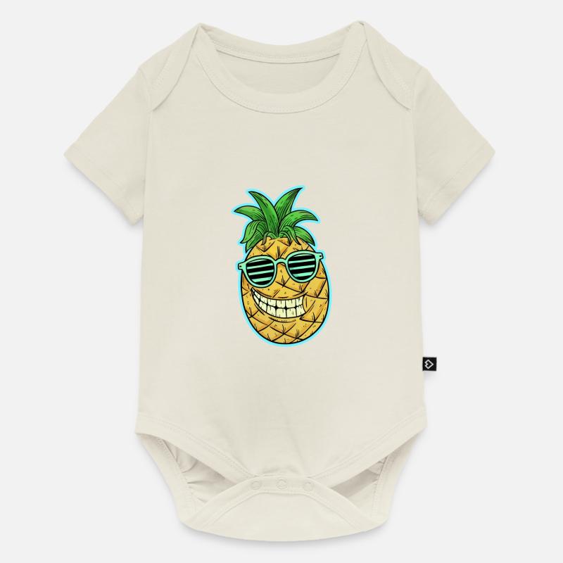 ananas - Body à manches courtes Premium Bébé - blanc cassé