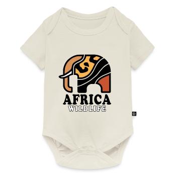 Elephant I AFRICA Wildlife - Baby Premium short-sleeve bodysuit - off white - Front