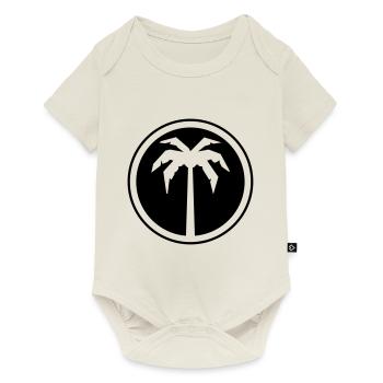 palm tree icon symbol - Baby Premium short-sleeve bodysuit - off white - Front