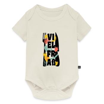 Baby Sprüche Geschenkidee Nachwuchs Kind Vielfrass - Baby Premium Kurzarmbody - Naturweiß - Vorne