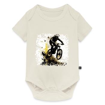 Le VTT freestyle est un sport créatif - Body à manches courtes Premium Bébé - blanc cassé - Devant