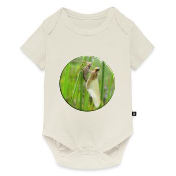 Metamorphose heißt das Zauberwort bei den Insekten - Baby Premium Kurzarmbody - Naturweiß - Vorne