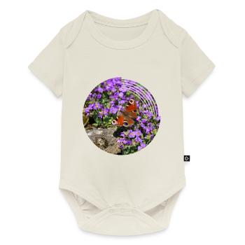 Peacock eyes are the most famous butterflies - Baby Premium short-sleeve bodysuit - off white - Front