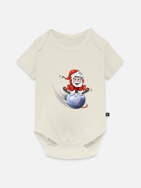 Santa Claus - Baby Premium Kurzarmbody - Naturweiß