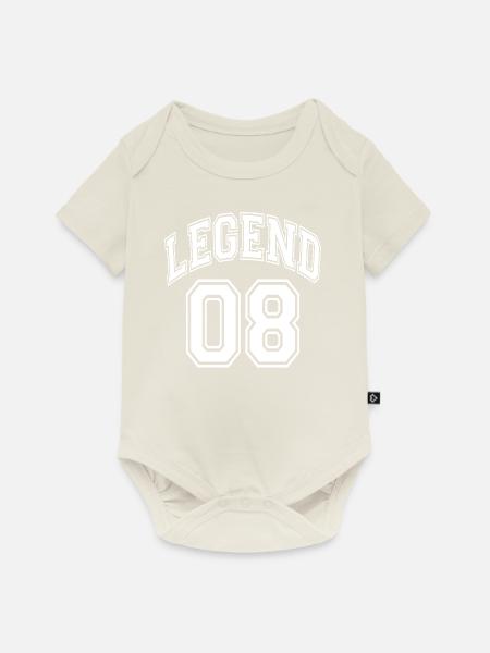 Legend 08 - Baby Premium Kurzarmbody - Naturweiß