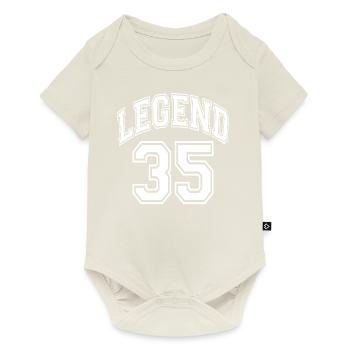 Légende 35 - Body à manches courtes Premium Bébé - blanc cassé - Devant