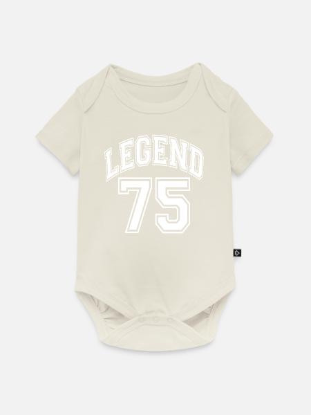 Legend 75 - Baby Premium Kurzarmbody - Naturweiß