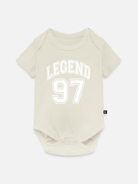 Legend 97 - Baby Premium Kurzarmbody - Naturweiß