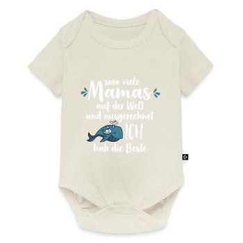 So viele Mamas auf der Welt Muttertag Geschenk - Baby Premium Kurzarmbody - Naturweiß - Vorne