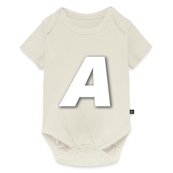 A - Body à manches courtes Premium Bébé - blanc cassé - Devant