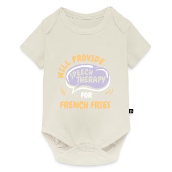 Provide Speech Therapy for French Fries Funny - Baby Premium short-sleeve bodysuit - off white - Front