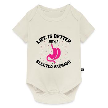 Gastric Bypass and Gastric Bypass Operation Design - Baby Premium short-sleeve bodysuit - off white - Front