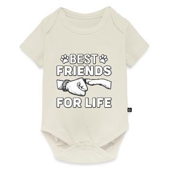 Meilleurs amis pour la vie Dalmatiens - Body à manches courtes Premium Bébé - blanc cassé - Devant
