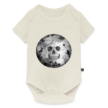 Gothique noir foncé GOTH - Body à manches courtes Premium Bébé - blanc cassé - Devant