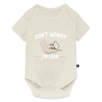 Don't worry, I'm from technical support - Baby Premium short-sleeve bodysuit - off white - Front