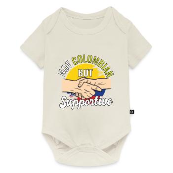 Not Colombian But Supportive Country Traveler - Baby Premium Kurzarmbody - Naturweiß - Vorne